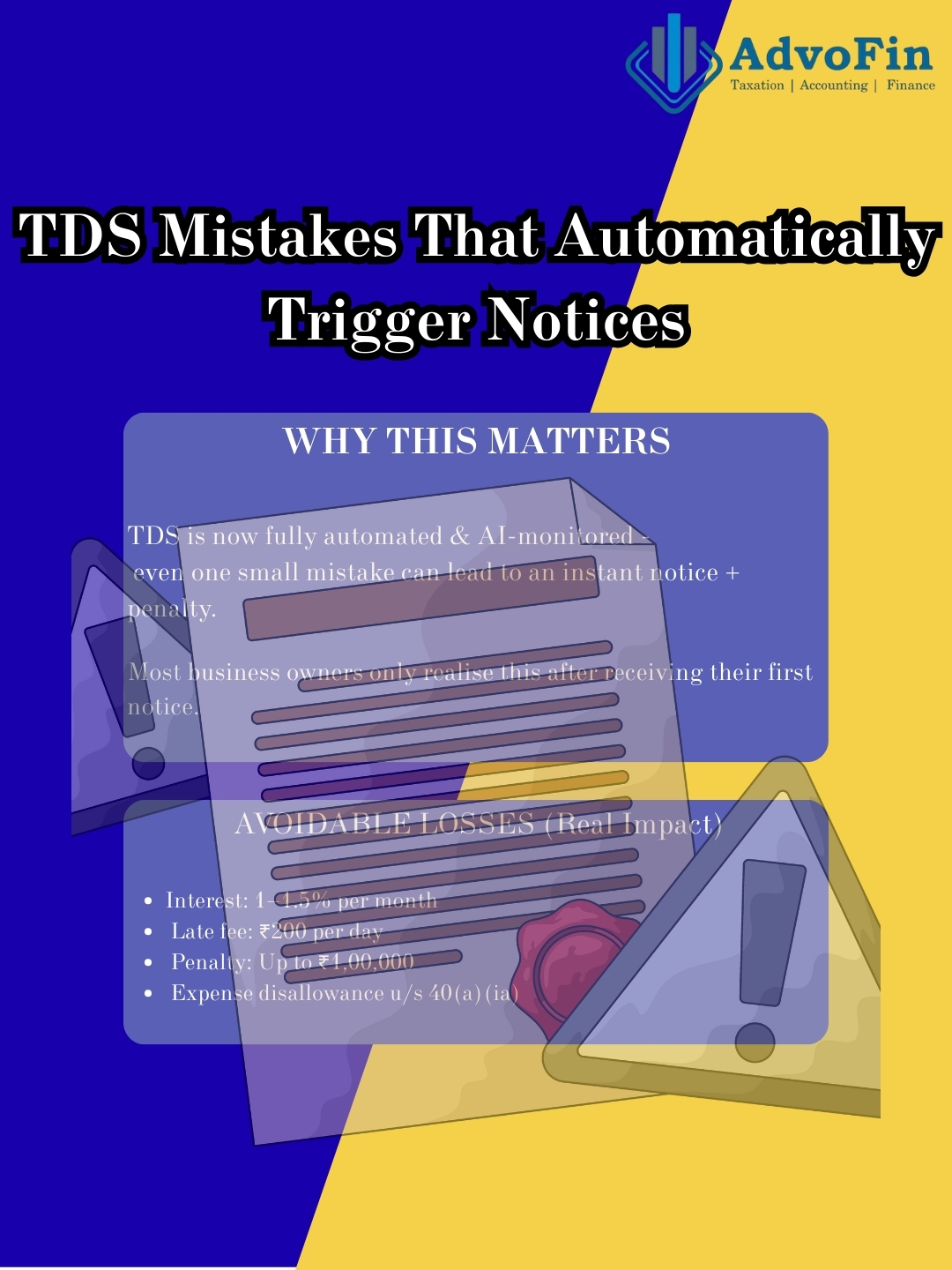 TDS Mistakes That Automatically Trigger Notices – Complete Guide for Business Owners